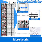 over the door shoe organizer,2025 upgraded,over the door shoe organizer,35 Huge clear pockets,over door shoe organizer,Store size 13 shoes,Strong material,hooks Suitable for various doors,White