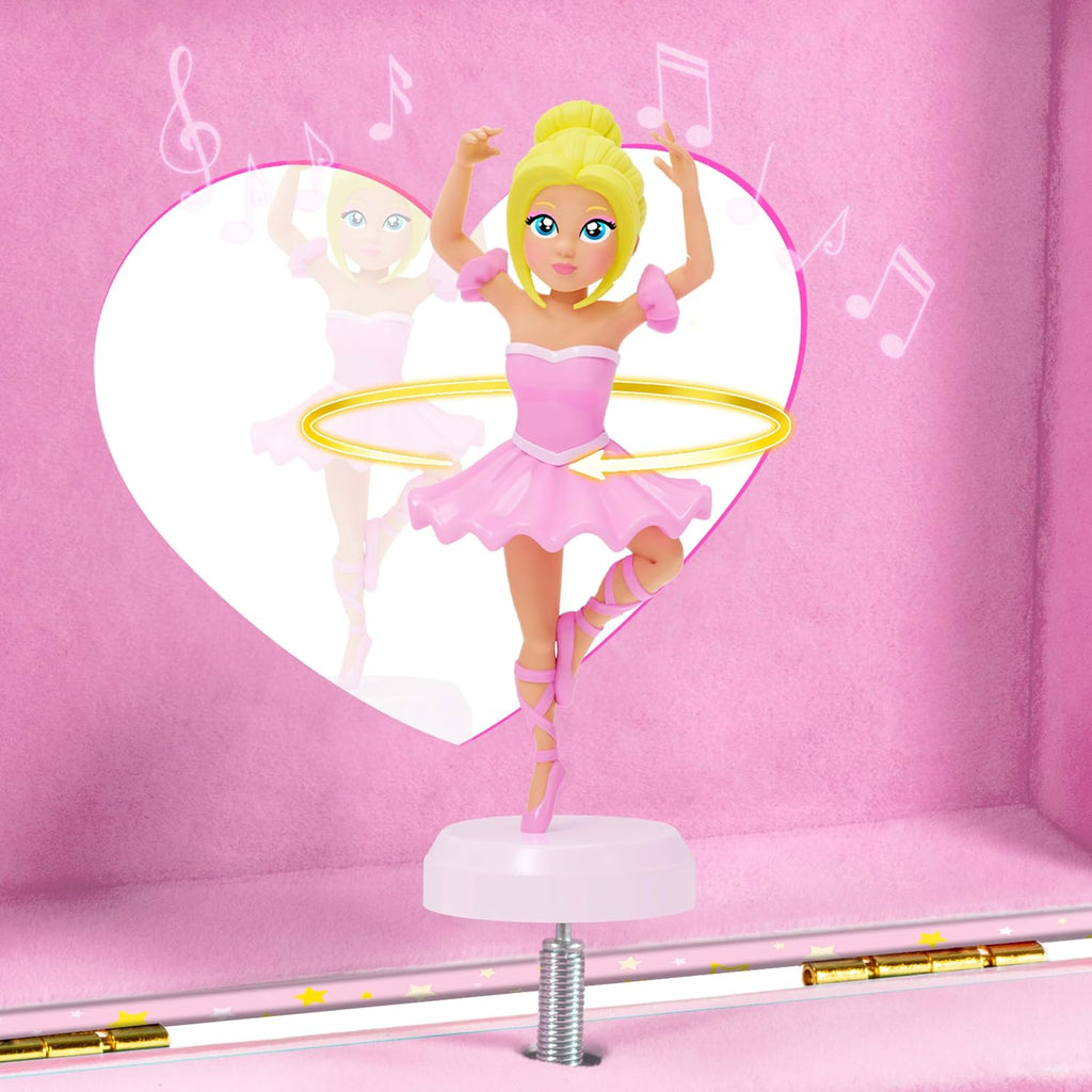 Craze Music Box Ballerina | Music Box with Melody, Girls Jewellery Box with Rotating Ballerina, Mirror & Drawer