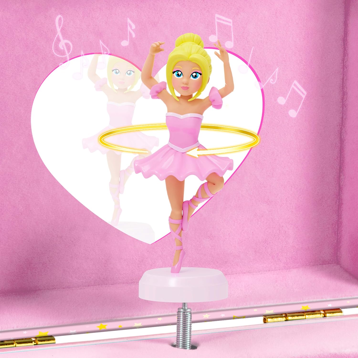 Craze Music Box Ballerina | Music Box with Melody, Girls Jewellery Box with Rotating Ballerina, Mirror & Drawer