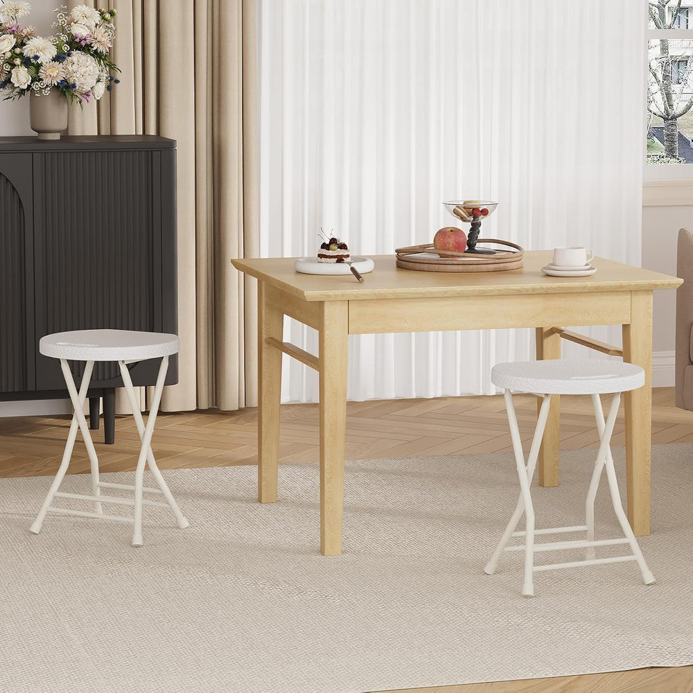 Garvee Folding Stool, Backless 18-Inch Stool, Portable with Handle, Foldable ...