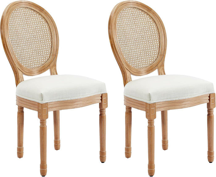 French Country Dining Chairs, Upholstered Dining Chairs Set of 2