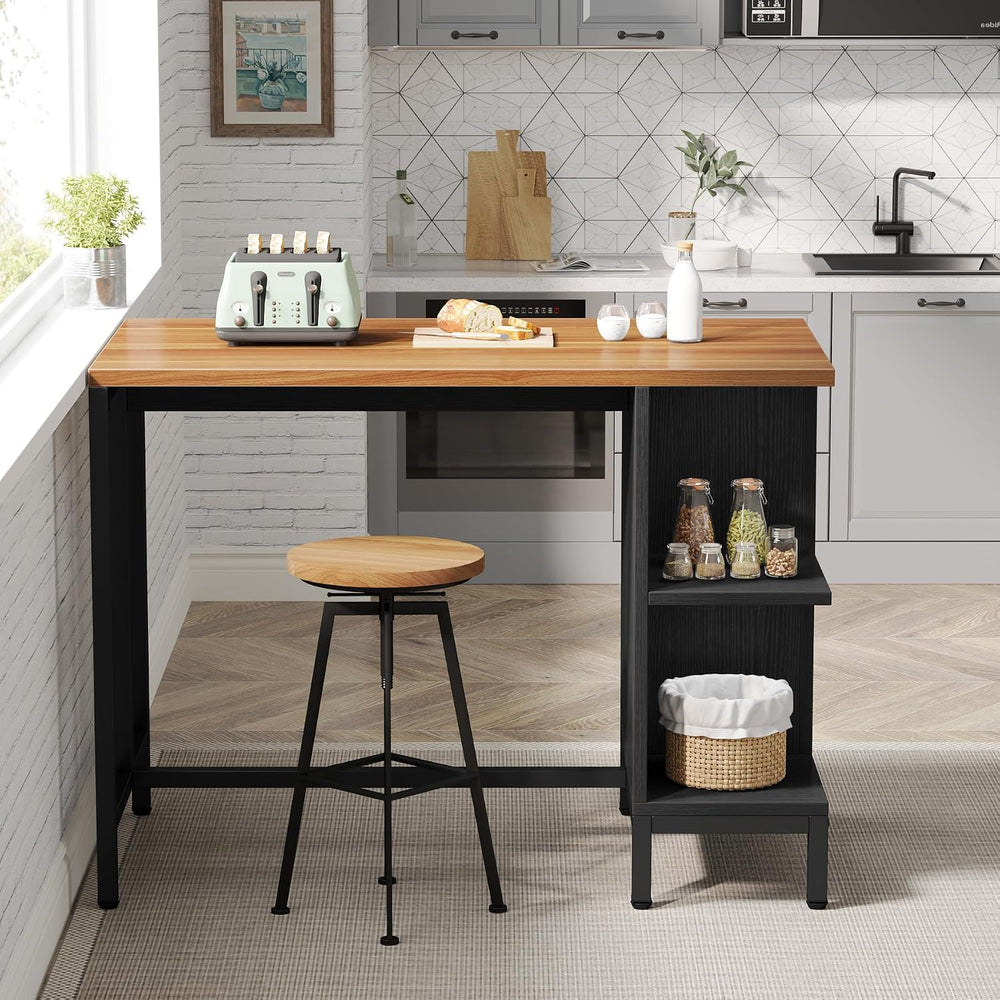 Tribesigns Kitchen Island, 43" Butcher Block Island Table for Kitchen | ...