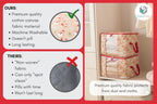 Canvas Storage Bags 2 Pack (Snowman Bag 2 Pack)