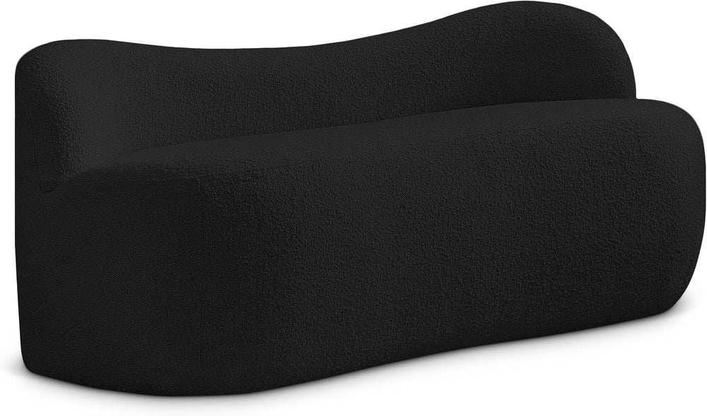 Meridian Furniture 119Black Flair Collection Modern | Contemporary Boucle Fab...