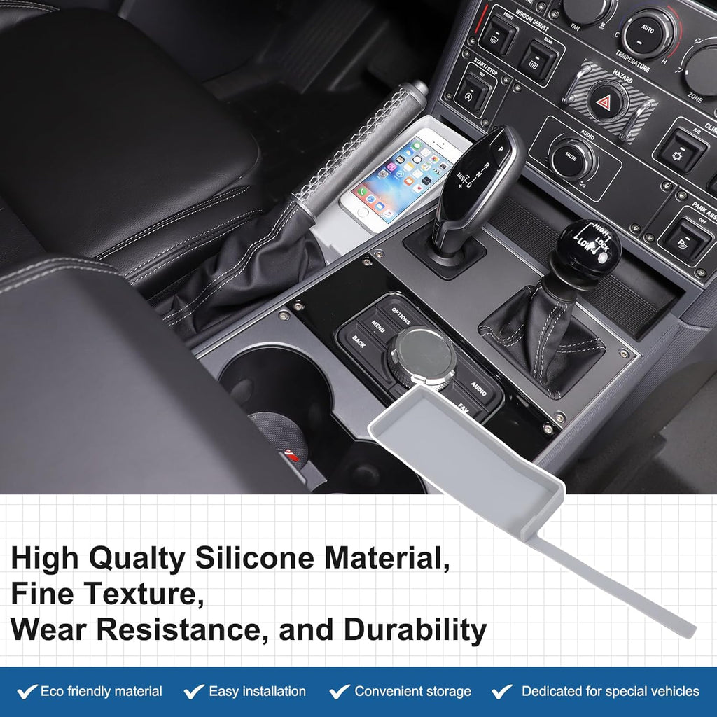 Center Console Organizer Compatible with INEOS Grenadier 2020-2024, Center Console Hand Brake Storage Box Armrest Organizer Insert Tray Accessories (Gray)