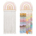POVETIRE Headband Holder Bow Holder for Girls Hair Bows,Rainbow Hair Accessories Organizer Storage Wall Hanging Display for Nursery Toddler Girls Room (Rainbow)