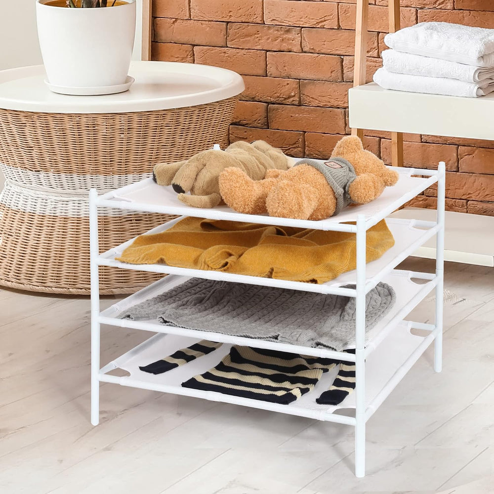 STORAGE MANIAC Sweater Drying Rack, Mesh Clothes Drying Rack, Stackable Laund...