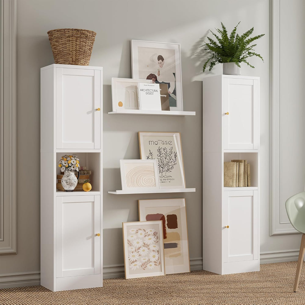 Bevivog Slim Kitchen Pantry Cabinet for Small Space, 67" Tall Narrow Sto...