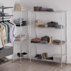 21" Deep x 48" Wide x 74" Height Wire Shelving Kit | 4-Tier | NSF Commercial Storage Rack Unit