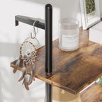 Bestier 3 Tier Industrial Pipe Shelving, Floating Kitchen Shelves for Wall, Storage Coffee Bar Hanging Shelves with Towel Bar for Kitchen Living Room Bathroom Organizer Bedroom, 24 Inch Rustic Brown
