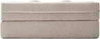 75" Convertible Folding Sofa Bed, 2-in-1 Full Size Floor Boneless Couch Bed, Loveseat sleeper Couch, Memory Foam Floor Sofa Sleeper SofaBed, Small couches for small spaces, No Assembly (Khaki)