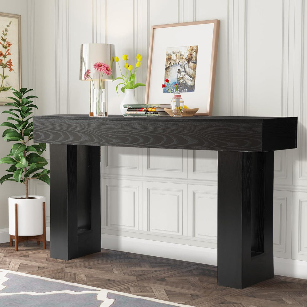 TITIMO 63 Inch Long Console Table, Farmhouse Wooden Sofa Table Behind Couch |...