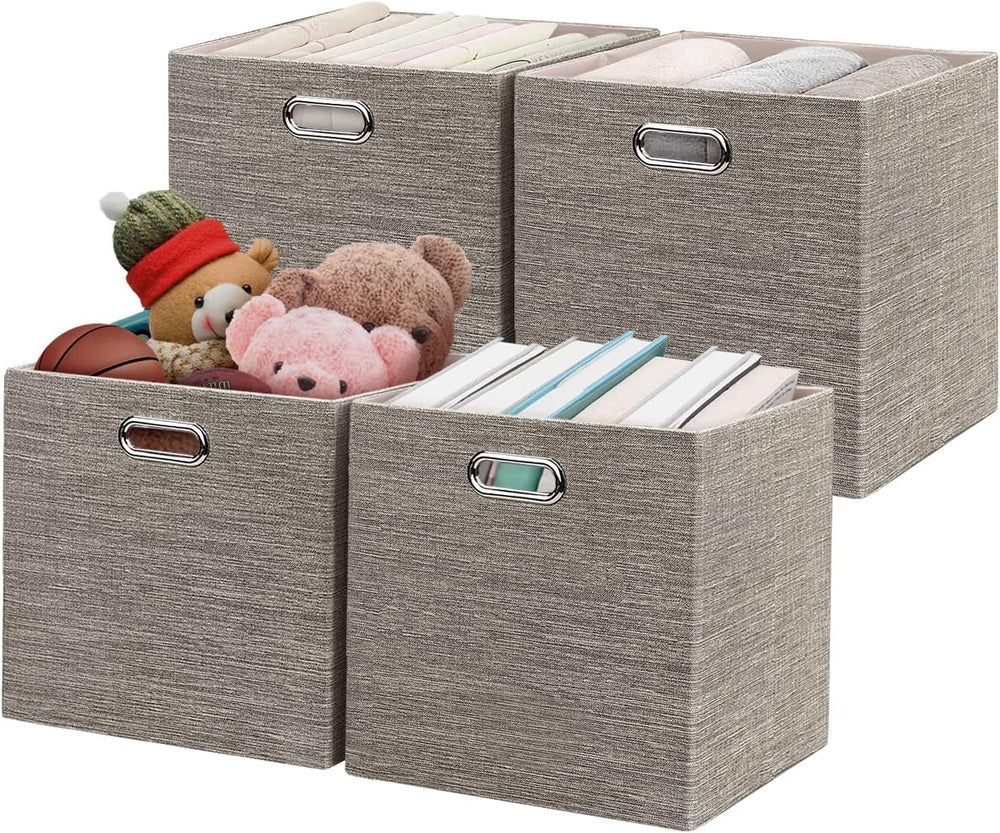Posprica Storage Bins,11×11 Foldable Storage Cubes Boxes Container Closet Org...