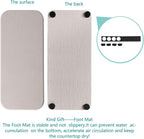 2 Pcs Water Absorbing Stone Trays, Kitchen/Bathroom Sink Soap Dish, Diatomite Tray Used for Hand Soap & Cosmetic Bottles in The Modern Home, 4" W x 9" L, White