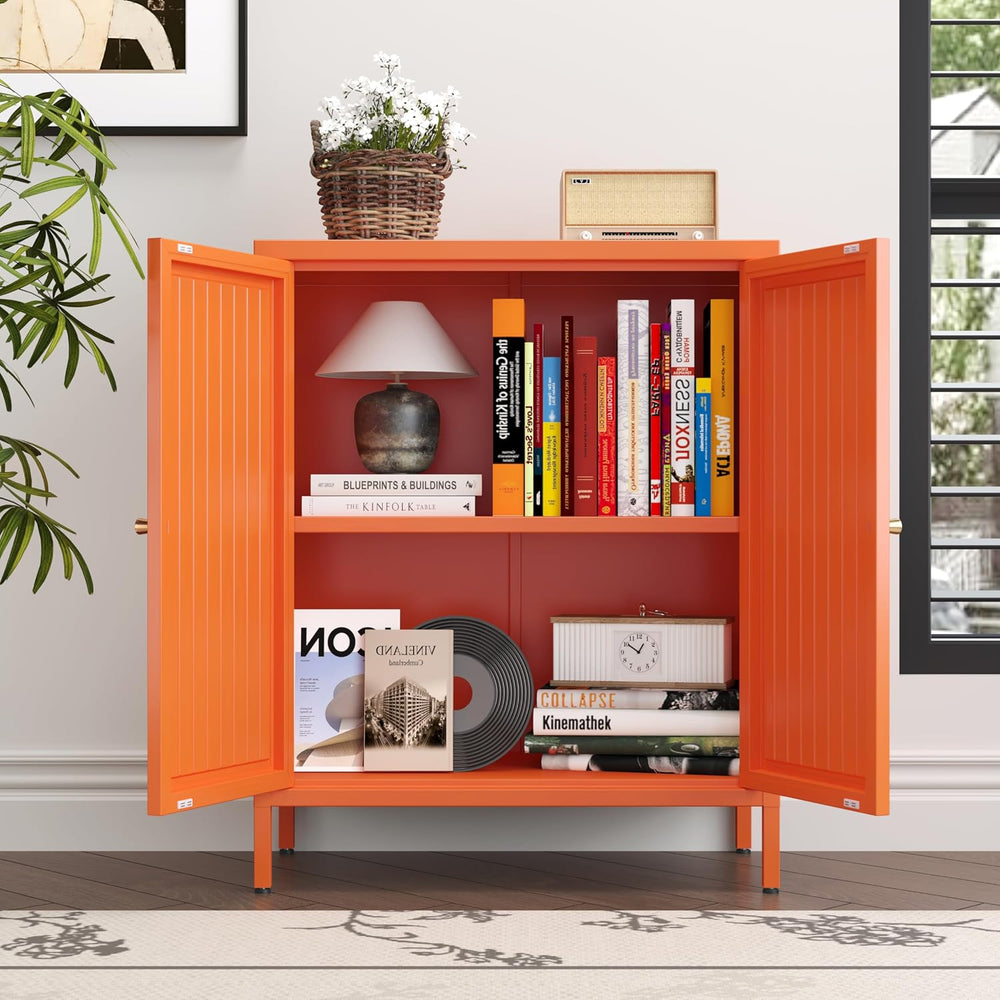 Metal Accent Storage Cabinet for Home,LivingRoom, Office,Kitchen- Metal Locke...