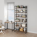 Vintage Multifunctional Folding Bookshelf, No-Assembly Plant Stand Storage Rack Shelves for Home Office