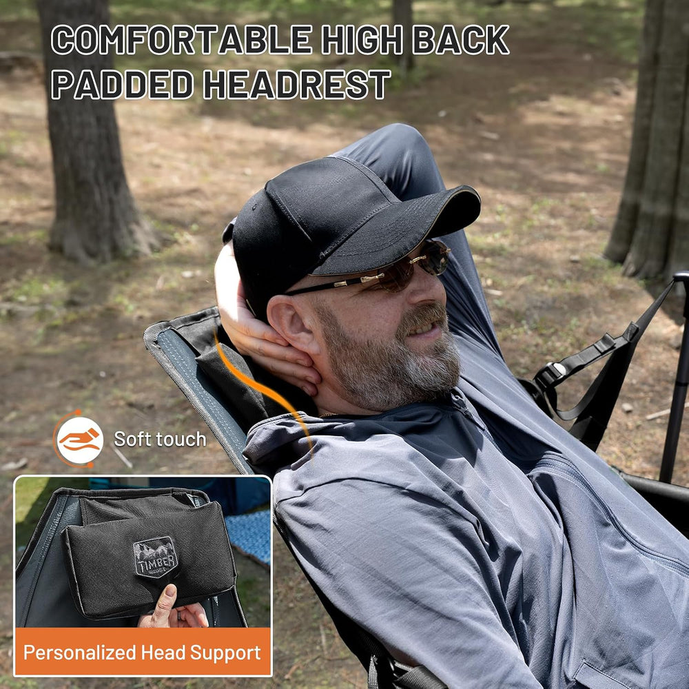 TIMBER RIDGE Hammock Camping Chair, Oversized Swinging Chair, 400lbs Load | P...