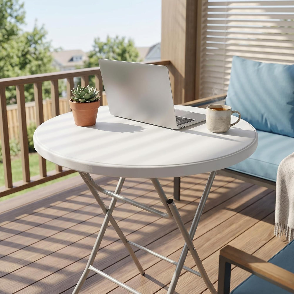 28in Cocktail Table, no Assembly Required, High Top Folding Table | Foldable ...