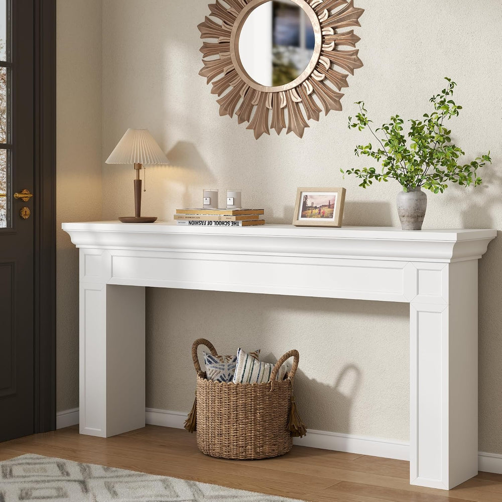 Loomie 63" Long Console Tables for Entryway, Modern Rectangular Sofa Tab...