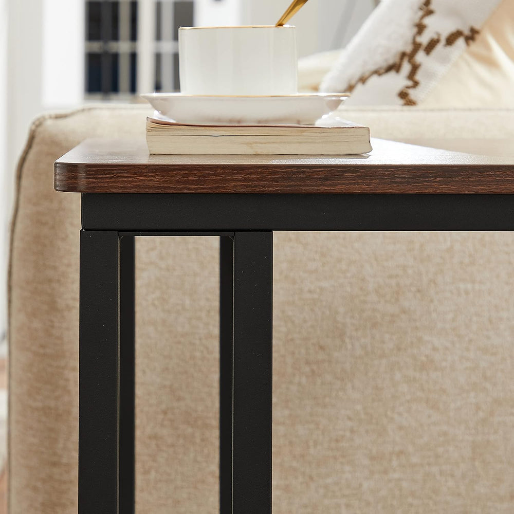 VASAGLE C Shape End Table for Couch or Sofa, Industrial Small Side Table | TV...
