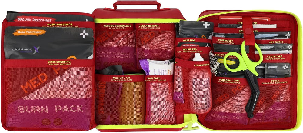 Lightning X Large 364pc First Aid Kit, OSHA ANSI Class B+, IPX7 Waterproof, C...