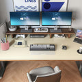 DAWNTREES Dual Sided Desk Mat,Khaki Leather Desk Pad,47.2''x23.6'',Cork Desk Mat Protector,120x60cm Extra Large Mouse Pad,with PU Leather Valet Tray Organizer,Desk Writing Pad for Office and Home