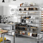 18" Deep x 54" Wide x 86" Height Wire Shelving Kit | 8-Tier | NSF Commercial Storage Rack Unit