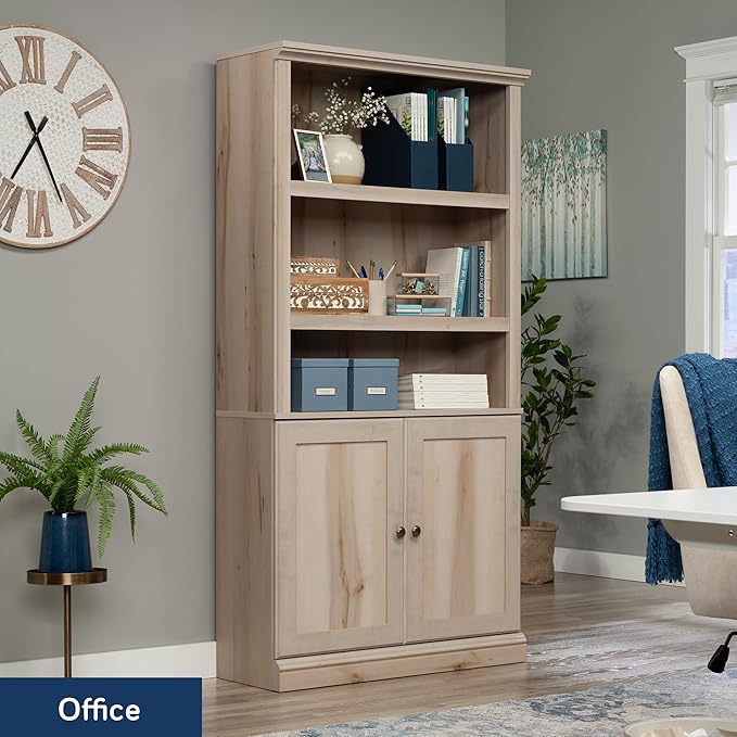 Sauder Miscellaneous Storage Library, Pacific Maple Finish
