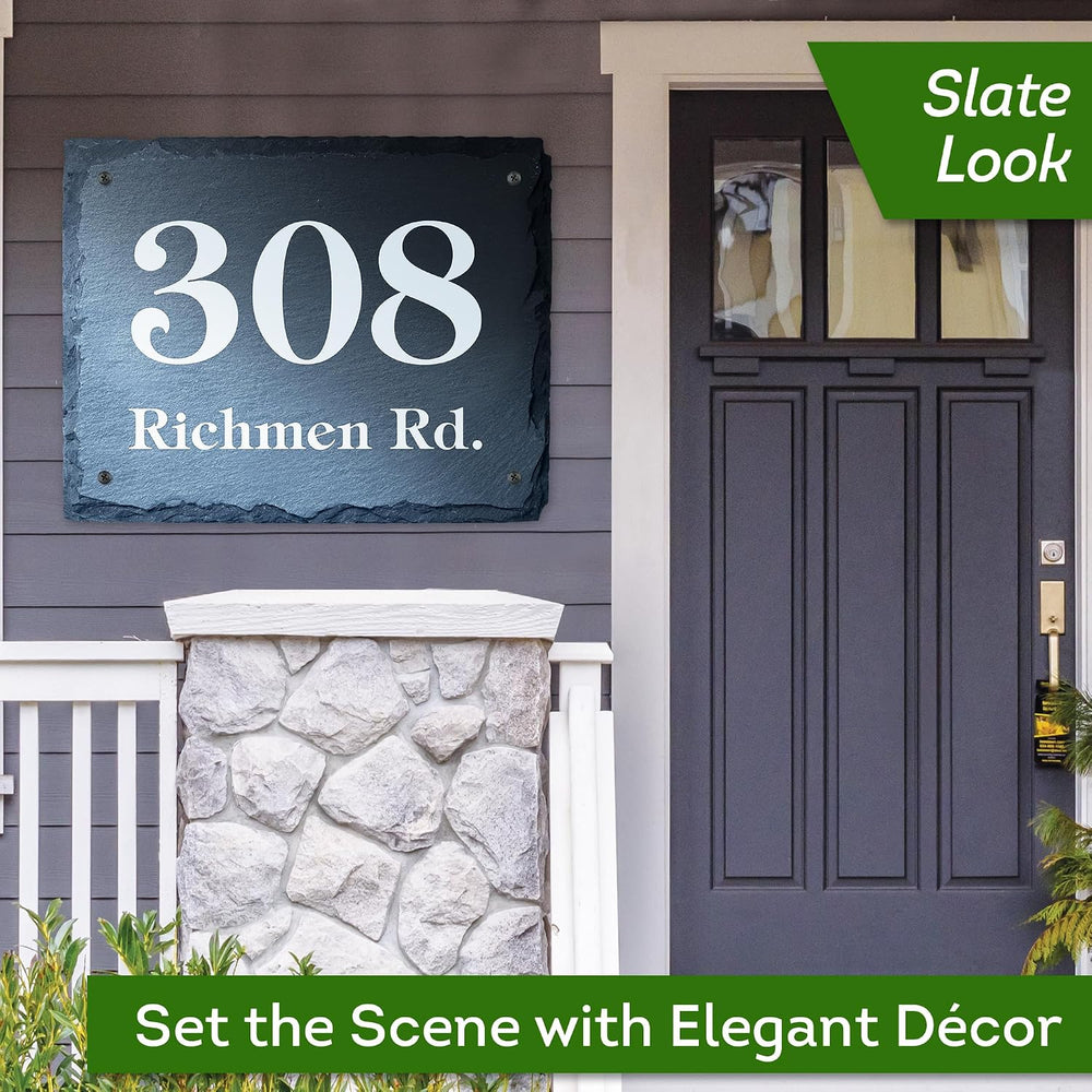 House Address Sign, House Number Plaque, 14.25x18, Thick Rust-Free, Fade Resi...