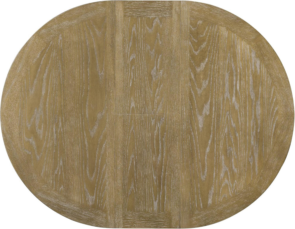 54'' Round Oval Dining Table Extendable Kitchen Table for 4-6, Modern...