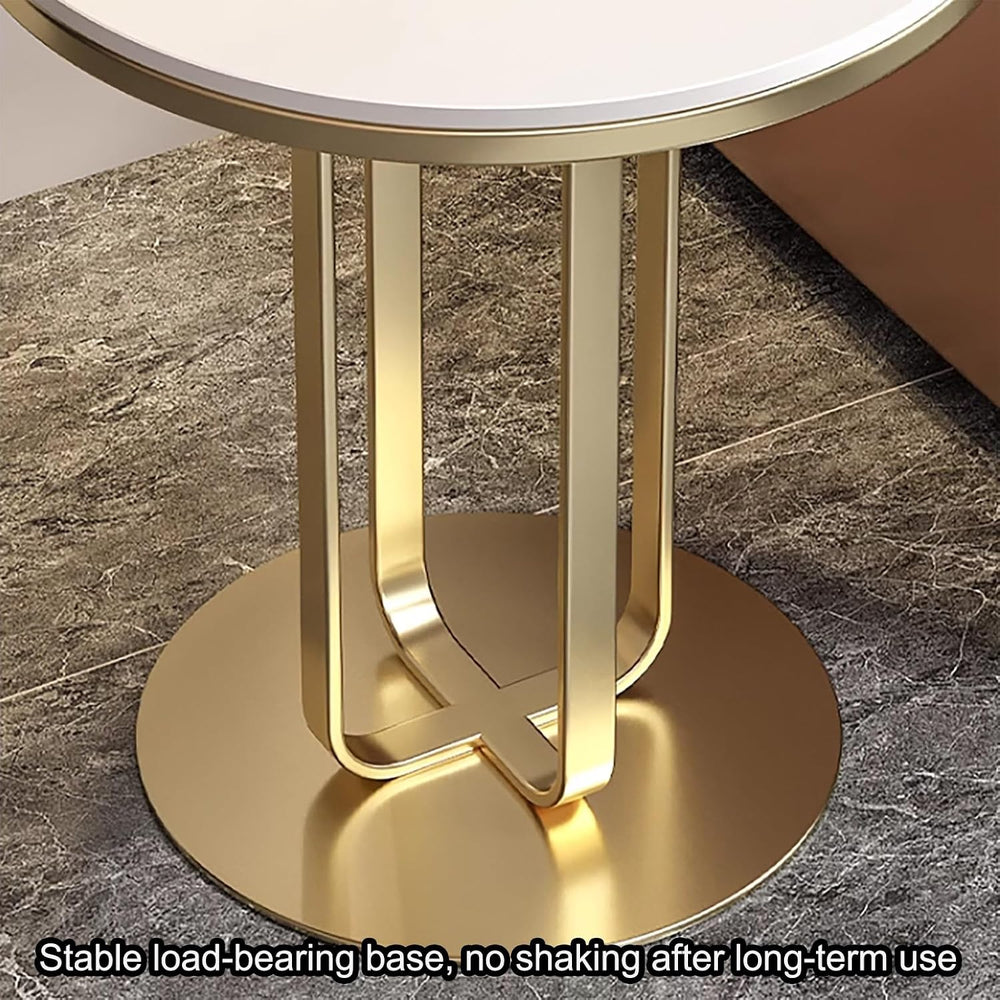 Round Coffee Table, Modern Side End Table for Living Room, Bedroom and Home O...