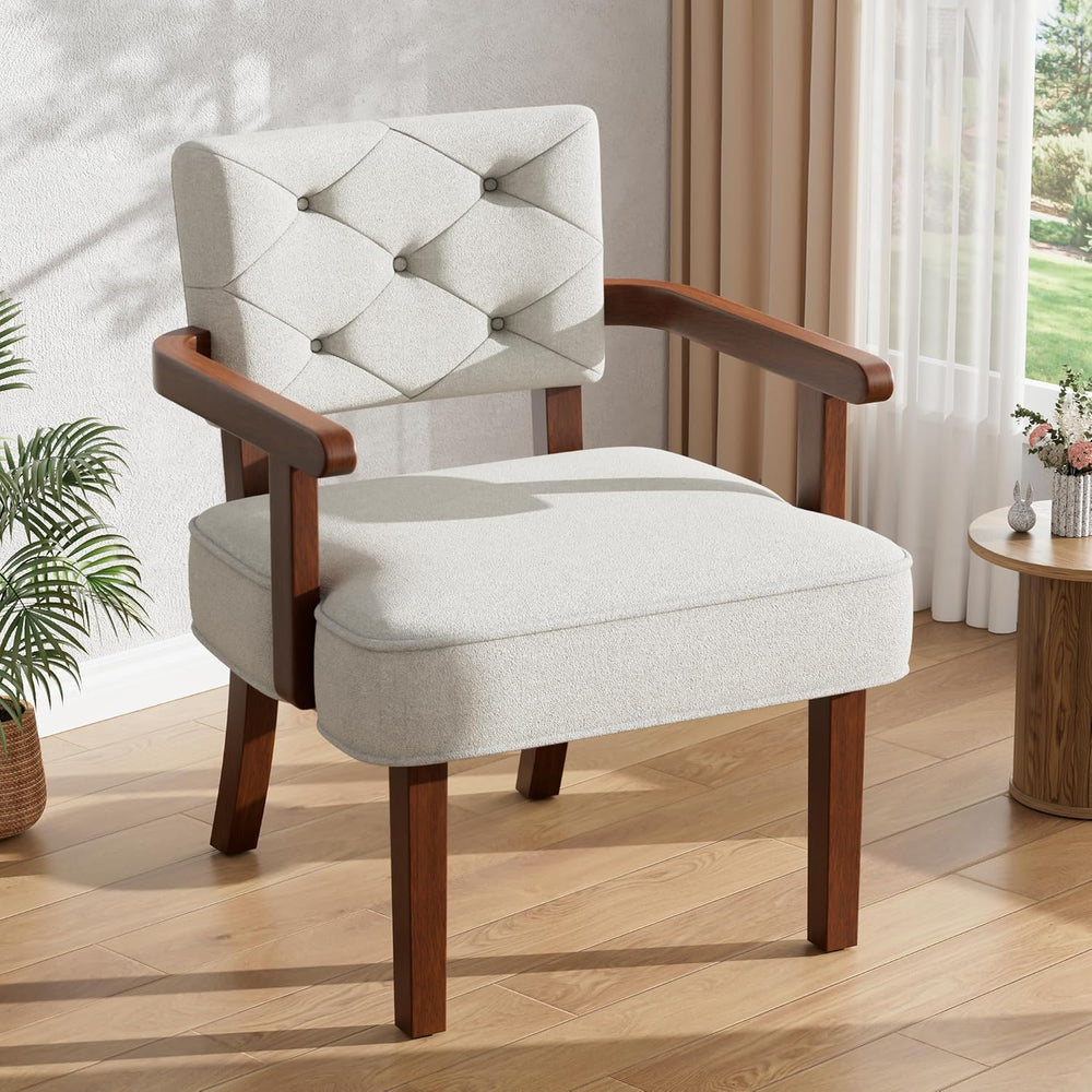 Versatile Accent Chair for Bedroom, Mid Century Modern Arm Chair, Butacas par...