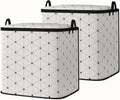king comforter storage bag,clothes blanket bedding pillow quilt organizer for closet,fabric moving bags with portable handles and zipper 95L(2pack)