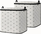 king comforter storage bag,clothes blanket bedding pillow quilt organizer for closet,fabric moving bags with portable handles and zipper 95L(2pack)