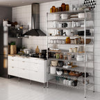 21" Deep x 48" Wide x 86" Height Wire Shelving Kit | 10-Tier | NSF Commercial Storage Rack Unit