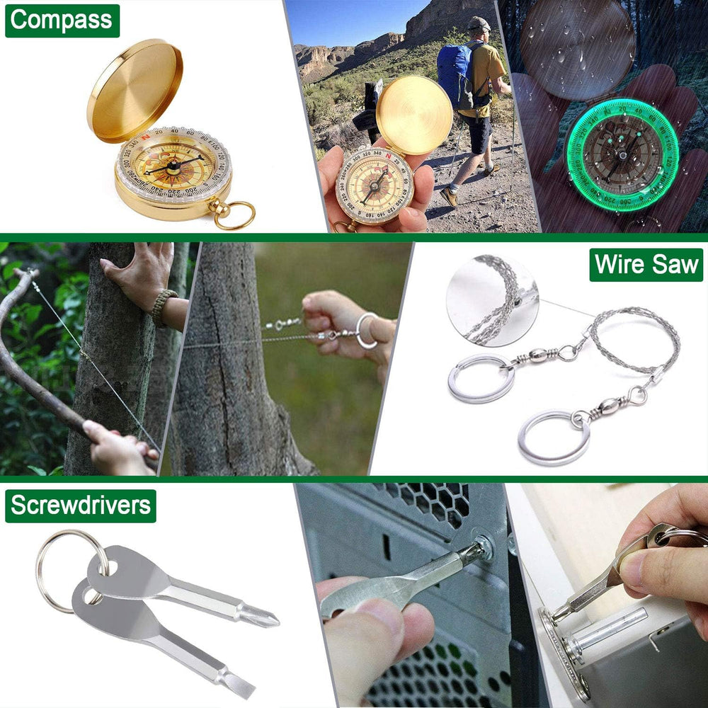 Survival Kit 35 in 1, First Aid Kit, Survival Gear, Christmas Birthday Gifts ...