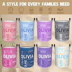 Custom Name Laundry Hamper, Personalized Laundry Basket with Name for Boys Girls Kids Men Women, Customized Name Dirty Clothes Basket Gifts for Clothes Toy Bathroom Bedroom Laundry Room Dorm