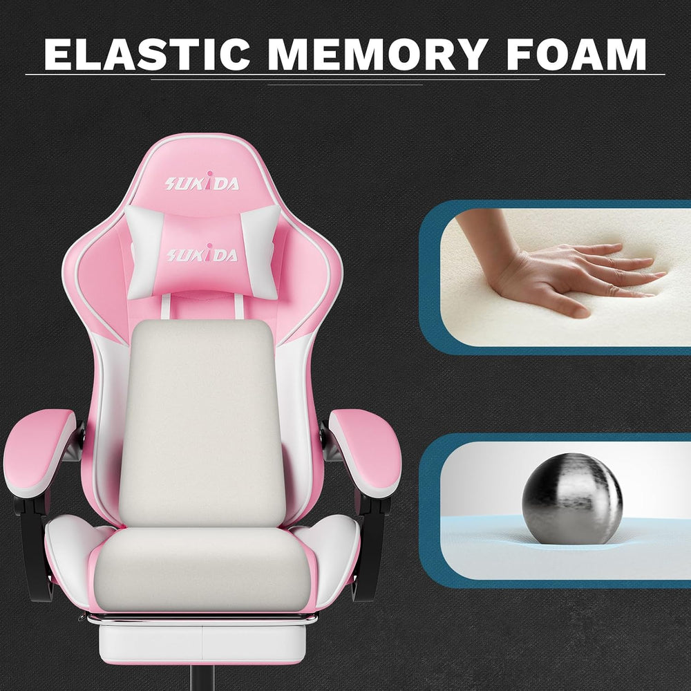 Ergonomic Video Gamer Chairs Gaming Computer Chairs Gamer Chairs for Adults M...