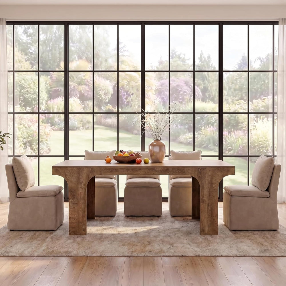 Tribesigns Large Dining Table for 6-8 People, 70.9" Long Wooden Kitchen ...