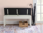 Powell Furniture Jane Storage, Antique White Dining Bench,