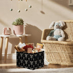 Highland Cow Western Storage Bins Box, Toybox for Boys Girls, Vintage Western Cactus Cow Foldable Storage Baskets Organizer for Bedroom Bathroom Kids Room Dorm Clothes Toys Books