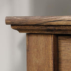 Sauder Palladia Executive Desk, 29.5"D x 65.1"W x 29.61"H, Vintage Oak finish