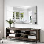 36x48 Inch Frameless Mirror, Frameless Bathroom Mirror for Over Sink, Large Rectangle Mirror for Wall, Upgraded Shatterproof Wall Mount Vanity Mirror for Bedroom, Living Room, Entryway