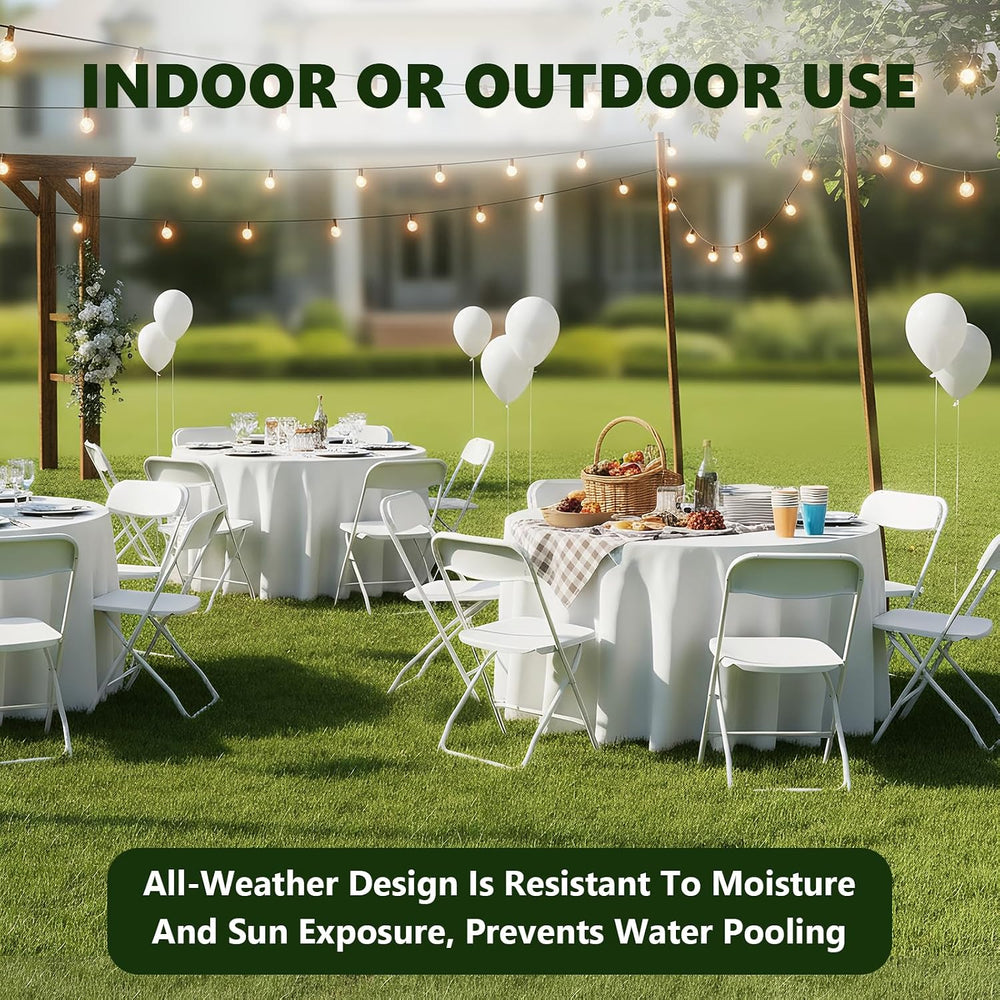 Folding Chairs 10 Pack, Outdoor Folding Chairs for Outside Indoor, Portable 3...