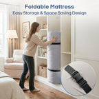 ZonLi Japanese Floor Mattress Futon Mattress Twin Size, Thicken Roll Up Tatami Mat Washable Cover, Portable & Foldable Floor Bed Mattress for Sleeping, Dormitory, Adult