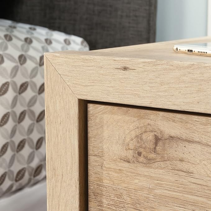 Sauder Pacific View Bedroom Night Stand, Spacious Storage, 1 Drawer Nightstan...