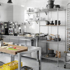 24" Deep x 30" Wide x 74" Height Wire Shelving Kit | 4-Tier | NSF Commercial Storage Rack Unit