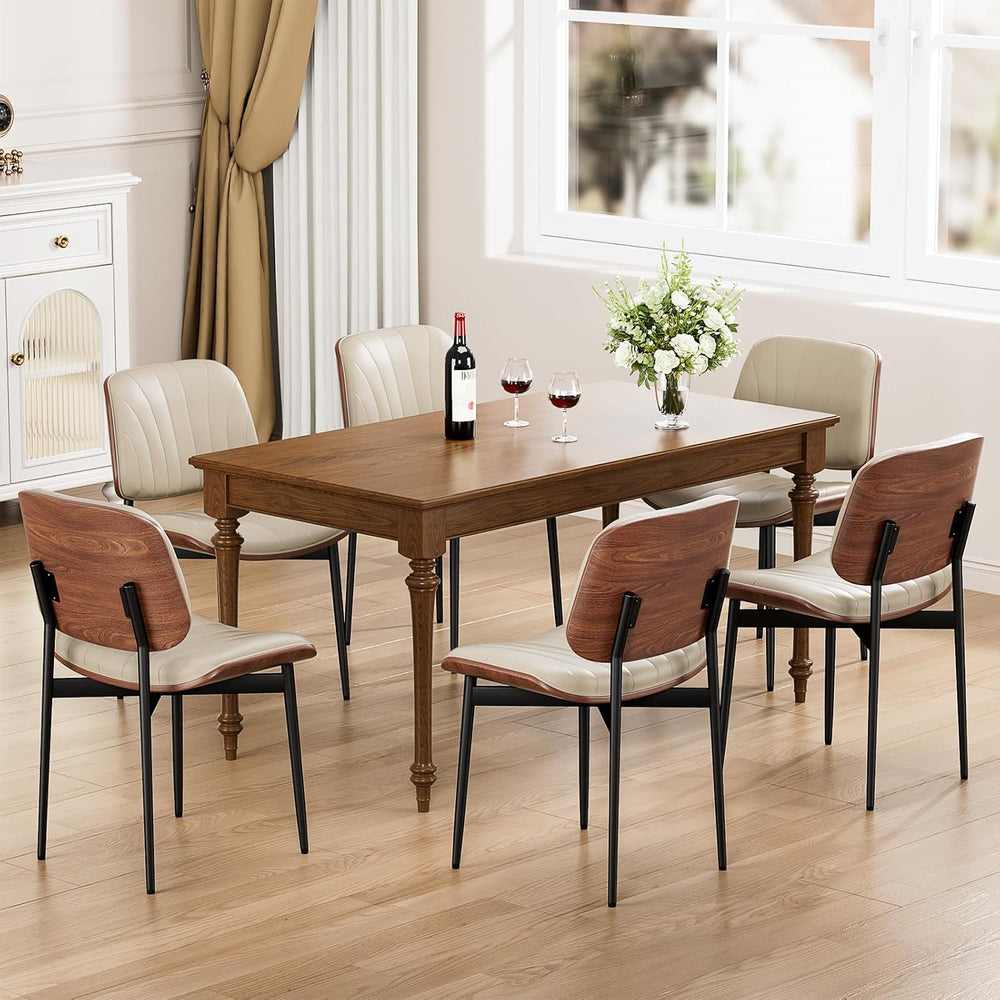 YaFiti Dining Chairs Set of 4, Dining Room and Kitchen Chairs, Mid Century Mo...