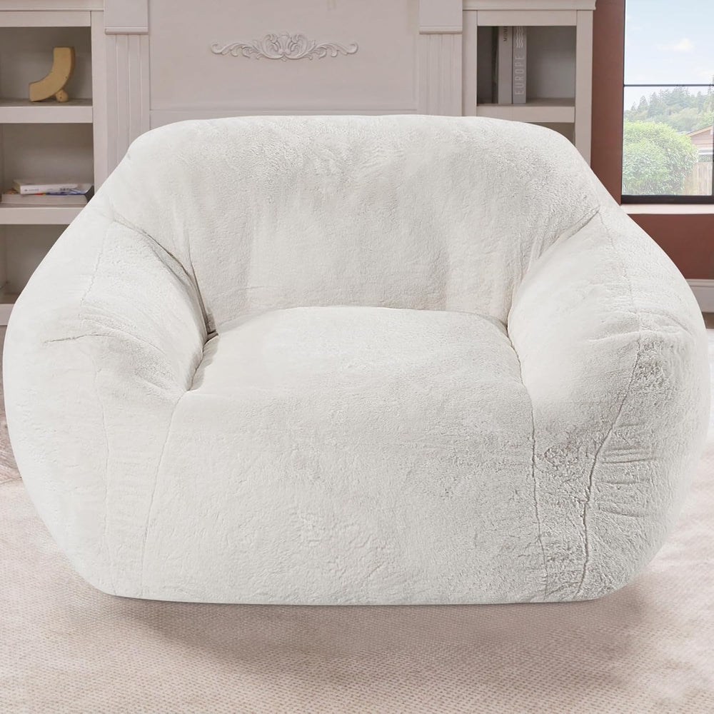 Giant Bean Bag Chair for Adults, Large Memory Foam BeanBag Chairs, Oversized ...