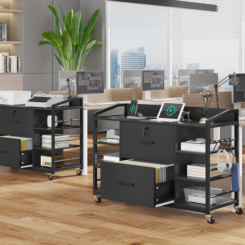 SEDETA 44" File Cabinet with Lock, Filing Cabinet fits Legal/Letter Size...